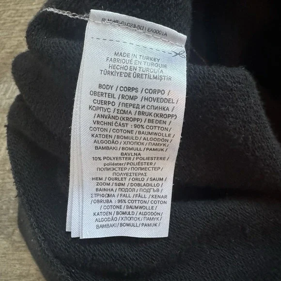 Men's Lauren Ralph Lauren Black Label Jogger Sweatpants Black and White Sz Small - Picture 7 of 9